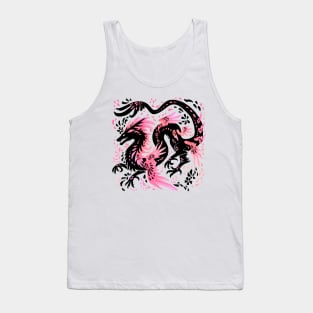 Cherry Blossom Winged Dragon Tank Top